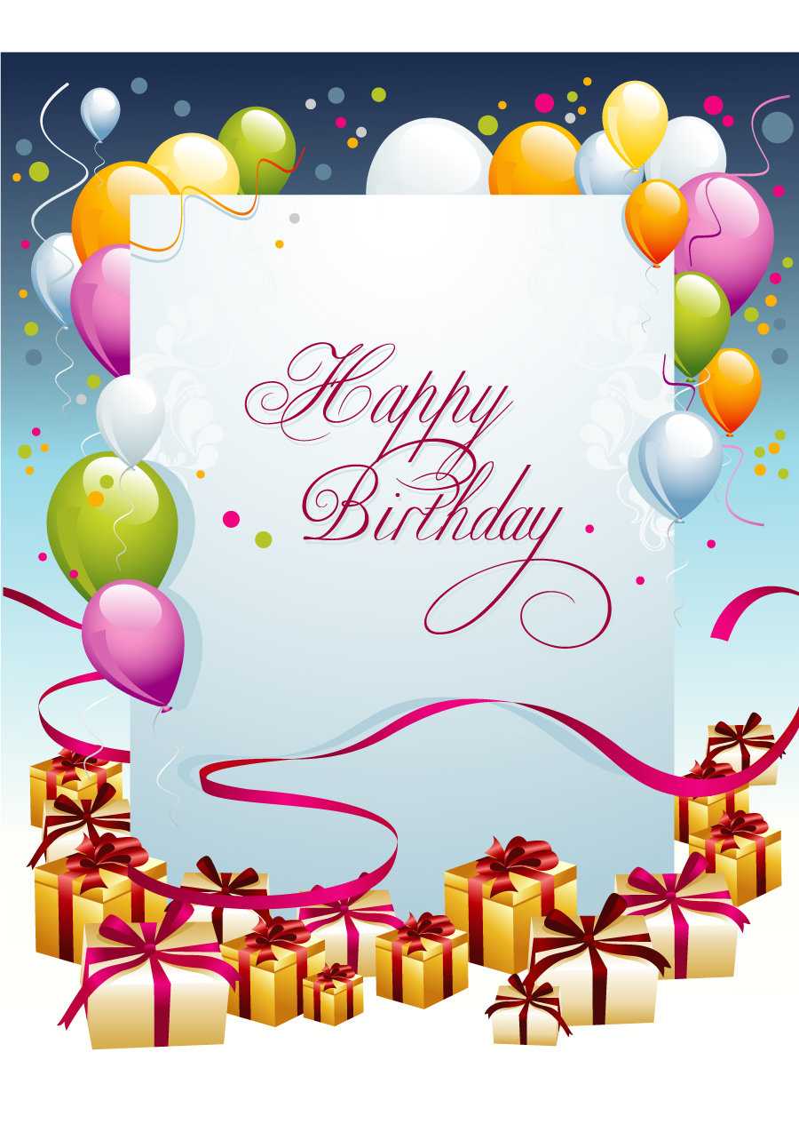 Free Birthday Card Template – Tomope.zaribanks.co Regarding Birthday Card Publisher Template