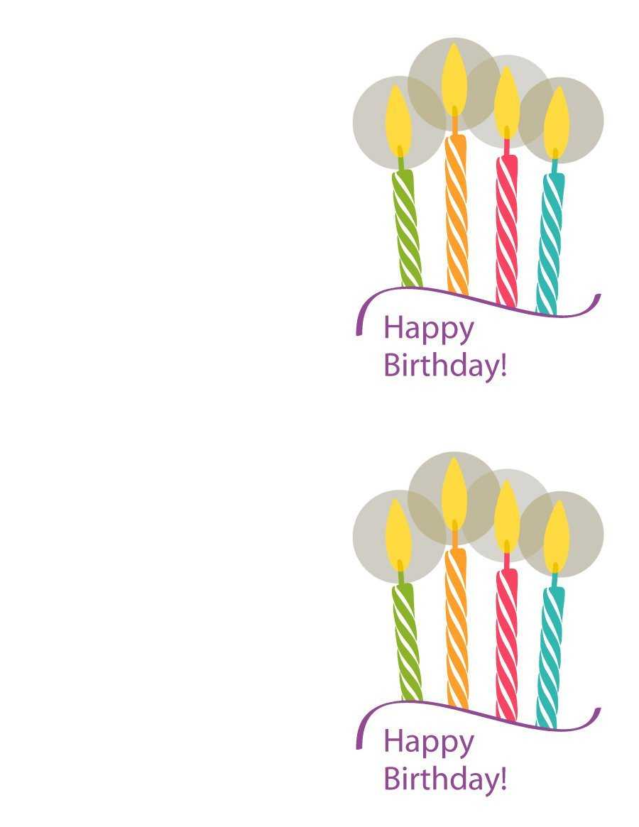 Free Birthday Card Template – Tomope.zaribanks.co With Regard To Microsoft Word Birthday Card Template
