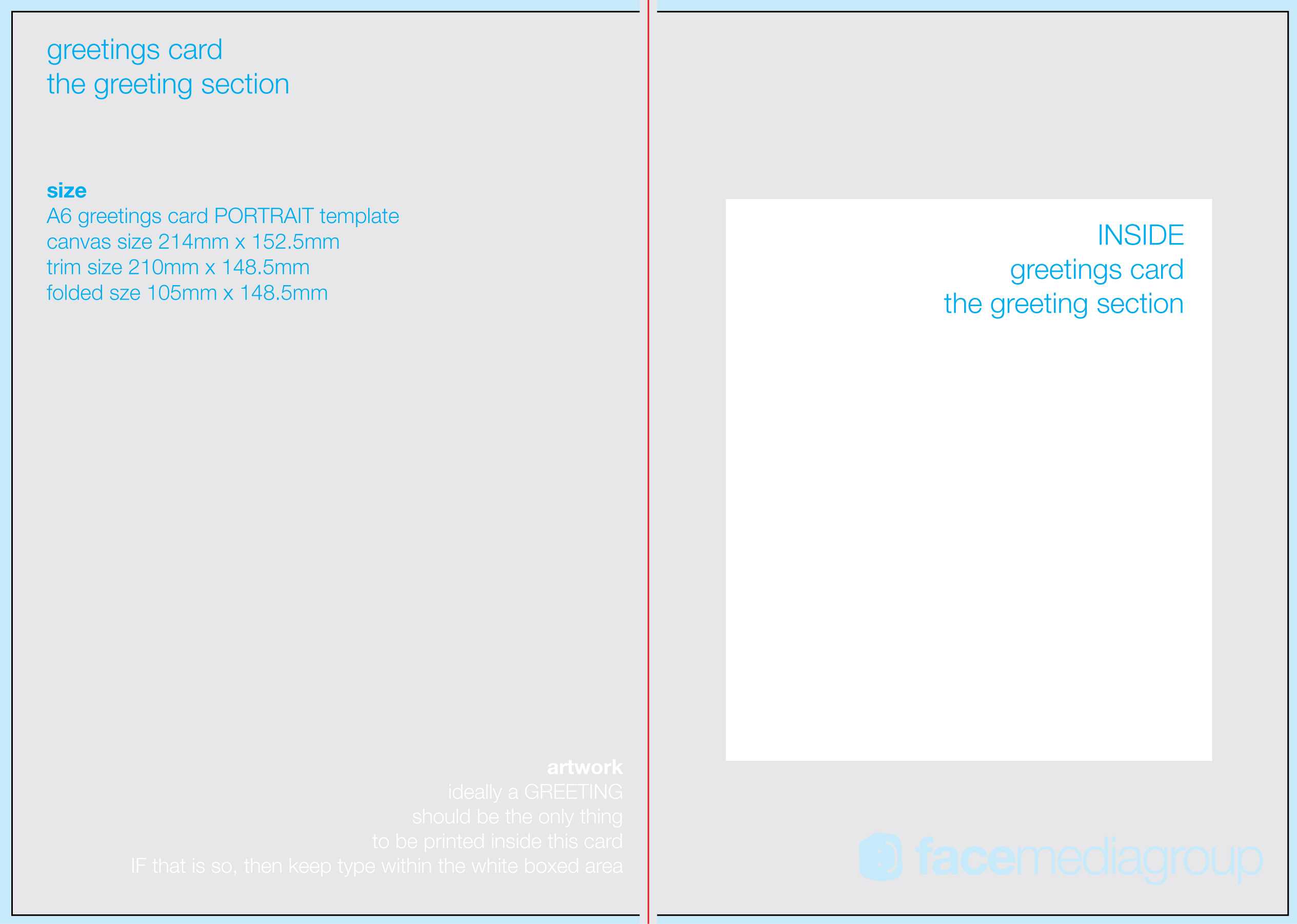 Free Blank Greetings Card Artwork Templates For Download Intended For Birthday Card Template Indesign