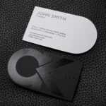 Free Bold And Creative Black And White Business Card Within Black And White Business Cards Templates Free