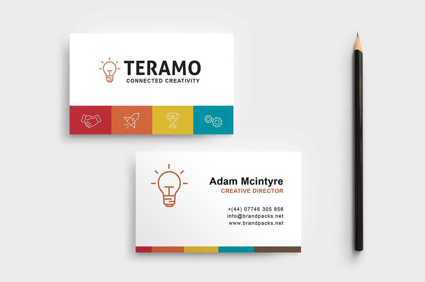 Free Business Card Template In Psd, Ai & Vector – Brandpacks With Regard To Adobe Illustrator Business Card Template