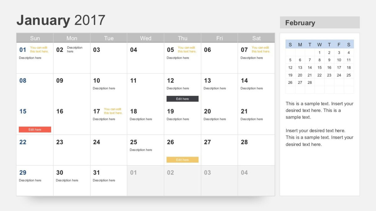 Microsoft Powerpoint Calendar Template Best Business Templates