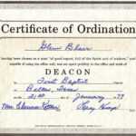Free Certification: Free Ordination Certificate With Free Ordination Certificate Template