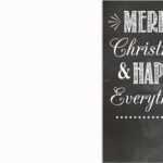 Free Chalkboard Christmas Card Templates | Oldsaltfarm Within Free Holiday Photo Card Templates