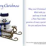 Free Christmas And Holiday Cards And Pictures With Regard To Quarter Fold Card Template