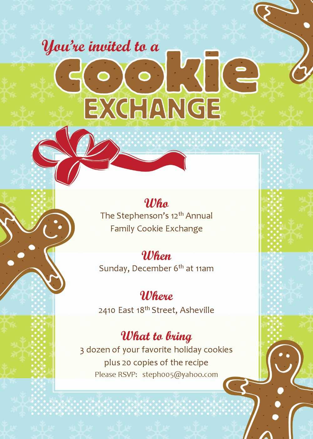 Free Christmas Exchange Cliparts, Download Free Clip Art Regarding Cookie Exchange Recipe Card Template