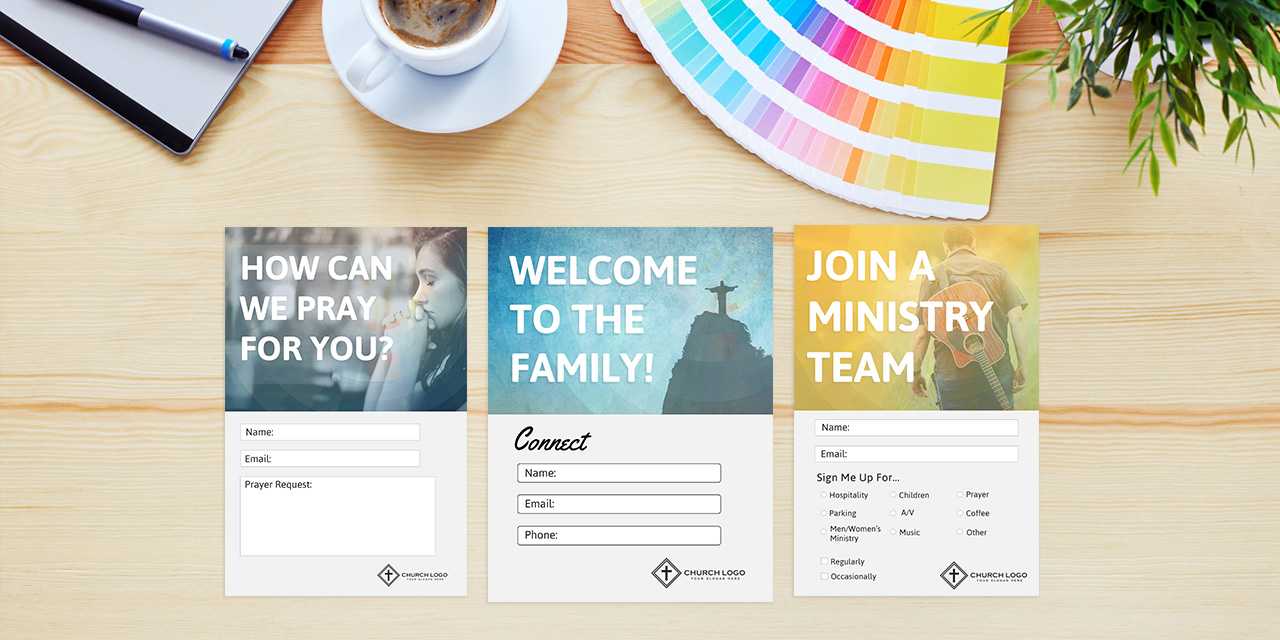 Free Church Connection Cards – Beautiful Psd Templates Intended For Church Visitor Card Template