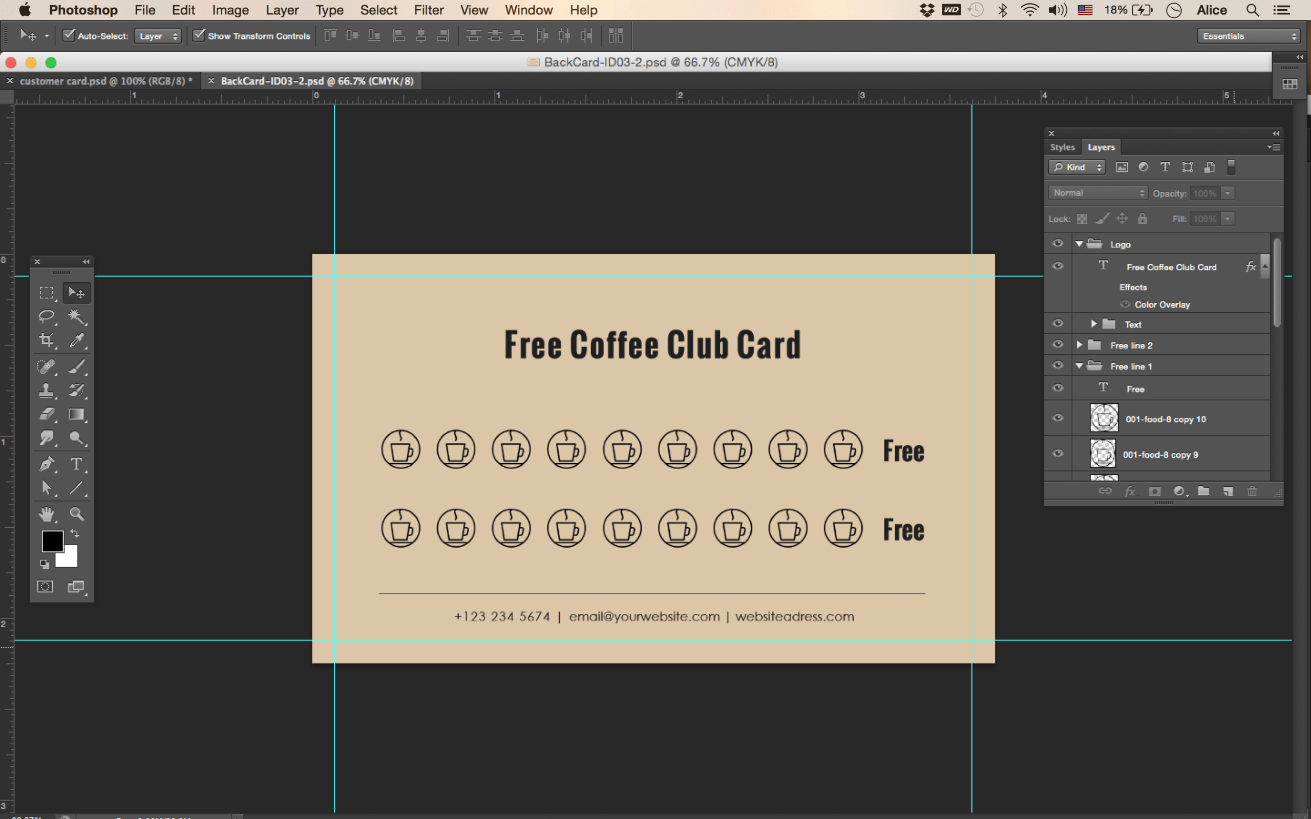 Free Coffee Club Card – Id03 With Regard To Customer Loyalty Card Template Free