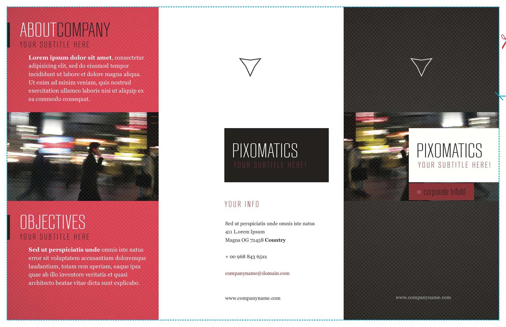 Free Corporate Tri Fold Brochure Template (Ai) Inside Tri Fold Brochure Template Illustrator