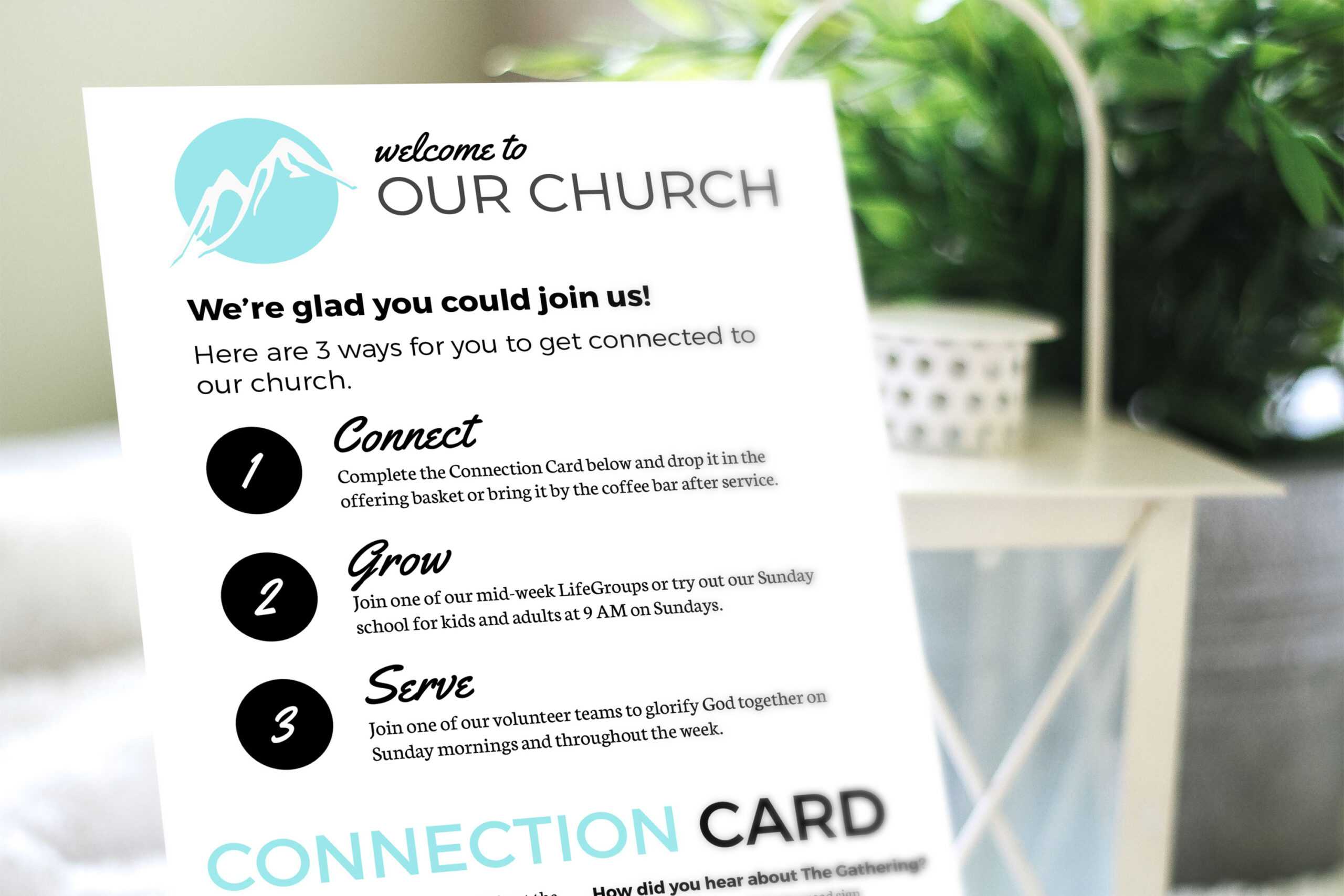 Free Design Template: Connection Card – Churchly Intended For Church Visitor Card Template Word