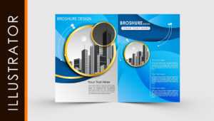 Free Download Adobe Illustrator Template Brochure Two Fold for Ai Brochure Templates Free Download