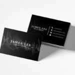 Free Elegant Business Card Templatefaraz Ahmad For In Black And White Business Cards Templates Free