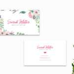 Free Floral Business Card Template V2Farhan Ahmad On Intended For Free Editable Printable Business Card Templates