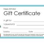 Free Gift Certificate Templates You Can Customize for Present Certificate Templates