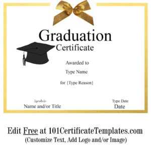 Free Graduation Certificate Template | Customize Online &amp; Print in Free Printable Graduation Certificate Templates