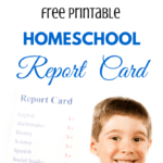 Free Homeschool Report Card [Printable] | Paradise Praises For Homeschool Middle School Report Card Template