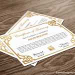 Free Indesign Certificate Template #1 | Free Indesign pertaining to Indesign Certificate Template