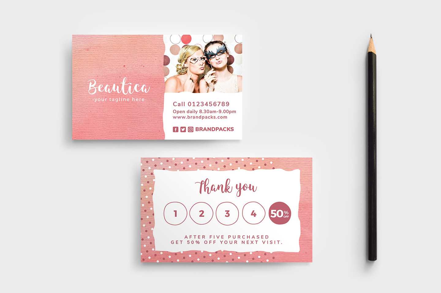 Free Loyalty Card Templates - Psd, Ai & Vector - Brandpacks Pertaining To Loyalty Card Design Template