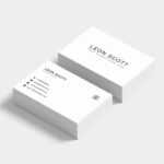 Free Minimal Elegant Business Card Template (Psd) In Name Card Template Photoshop