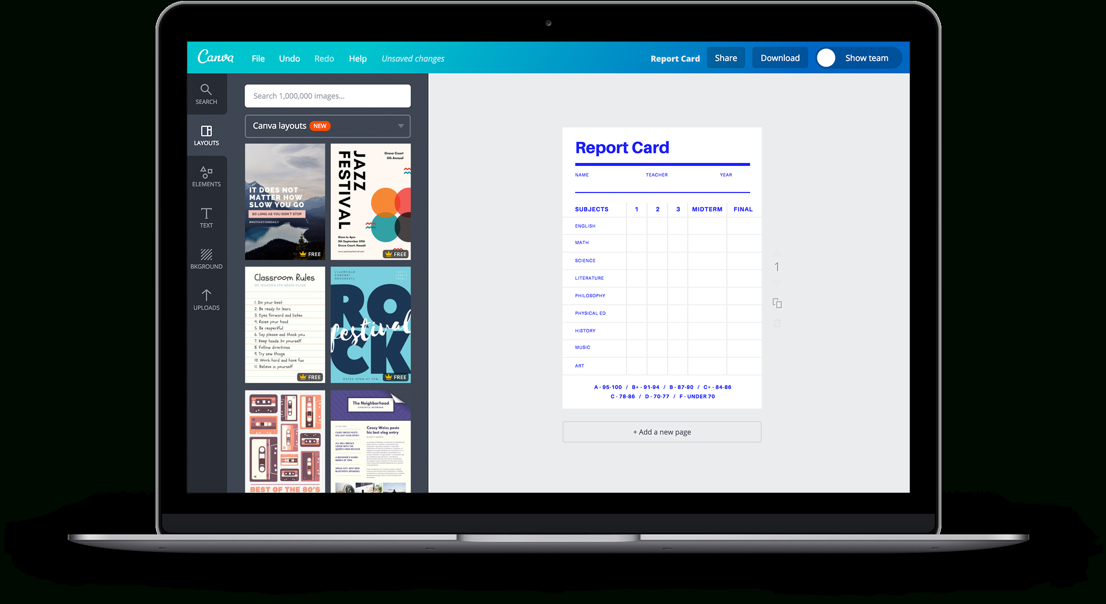 Free Online Report Card Maker: Design A Custom Report Card With Regard To Fake Report Card Template