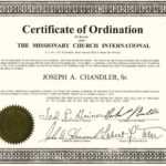 Free Ordination Certificate Template – Great Professional In Certificate Of Ordination Template