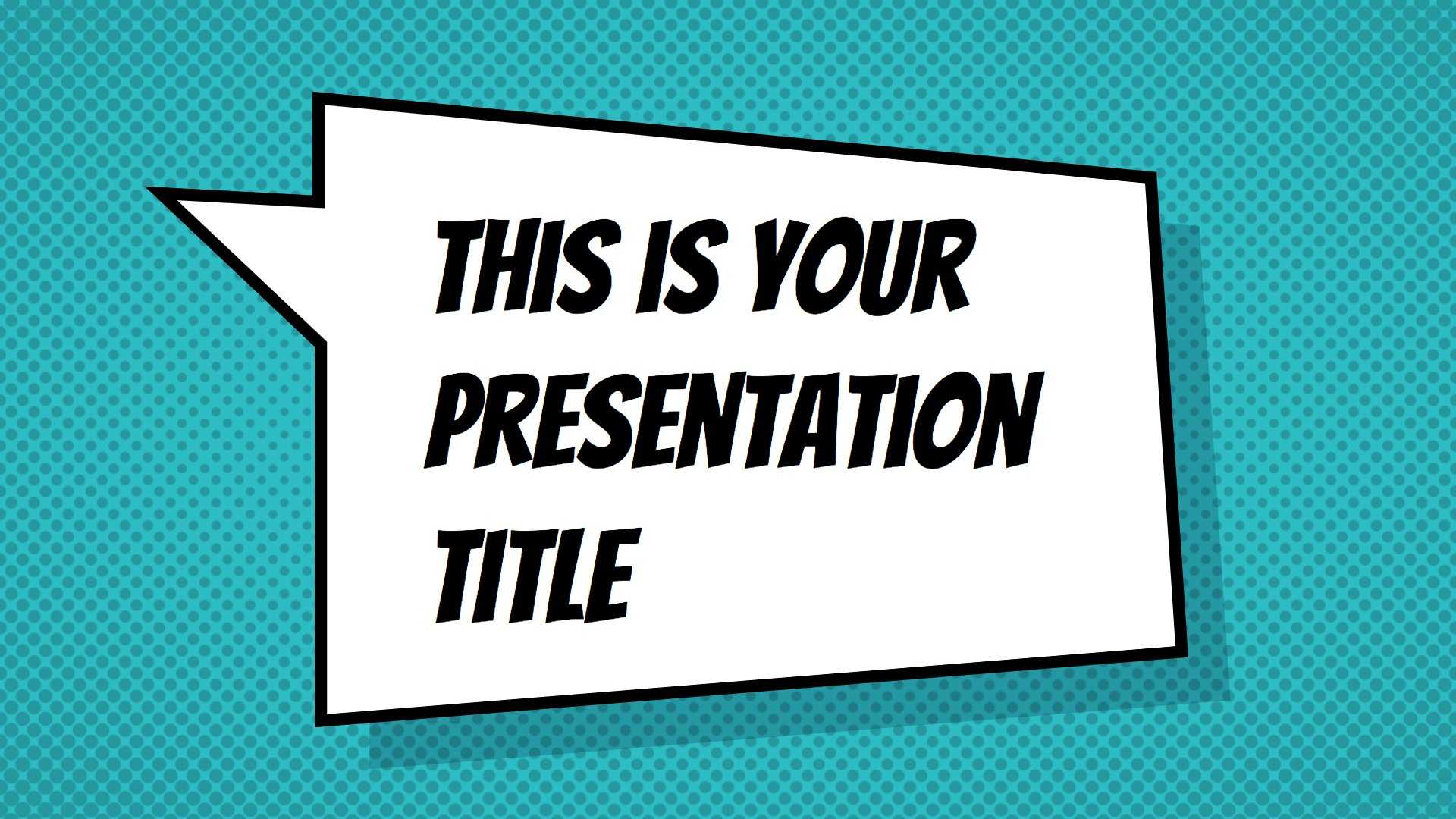 Free Powerpoint Template Or Google Slides Theme With Throughout Comic Powerpoint Template