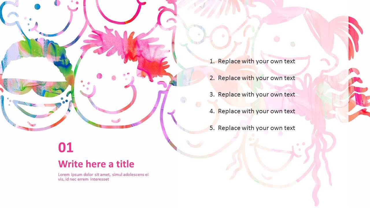 Free Ppt Template Design – Kids Art For Fairy Tale Powerpoint Template