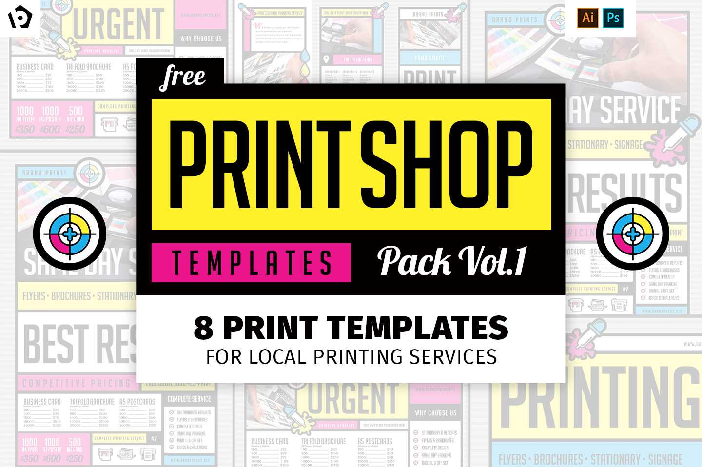 Free Print Shop Templates For Local Printing Services For Free Templates For Cards Print