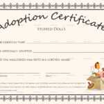 Free Printable Blank Baby Birth Certificates Templates Throughout Blank Adoption Certificate Template