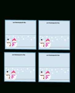Free Printable Christmas Place-Cards for Christmas Table Place Cards Template