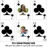 Free Printable Custom Playing Cards | Add Your Photo And/or Text Regarding Custom Playing Card Template