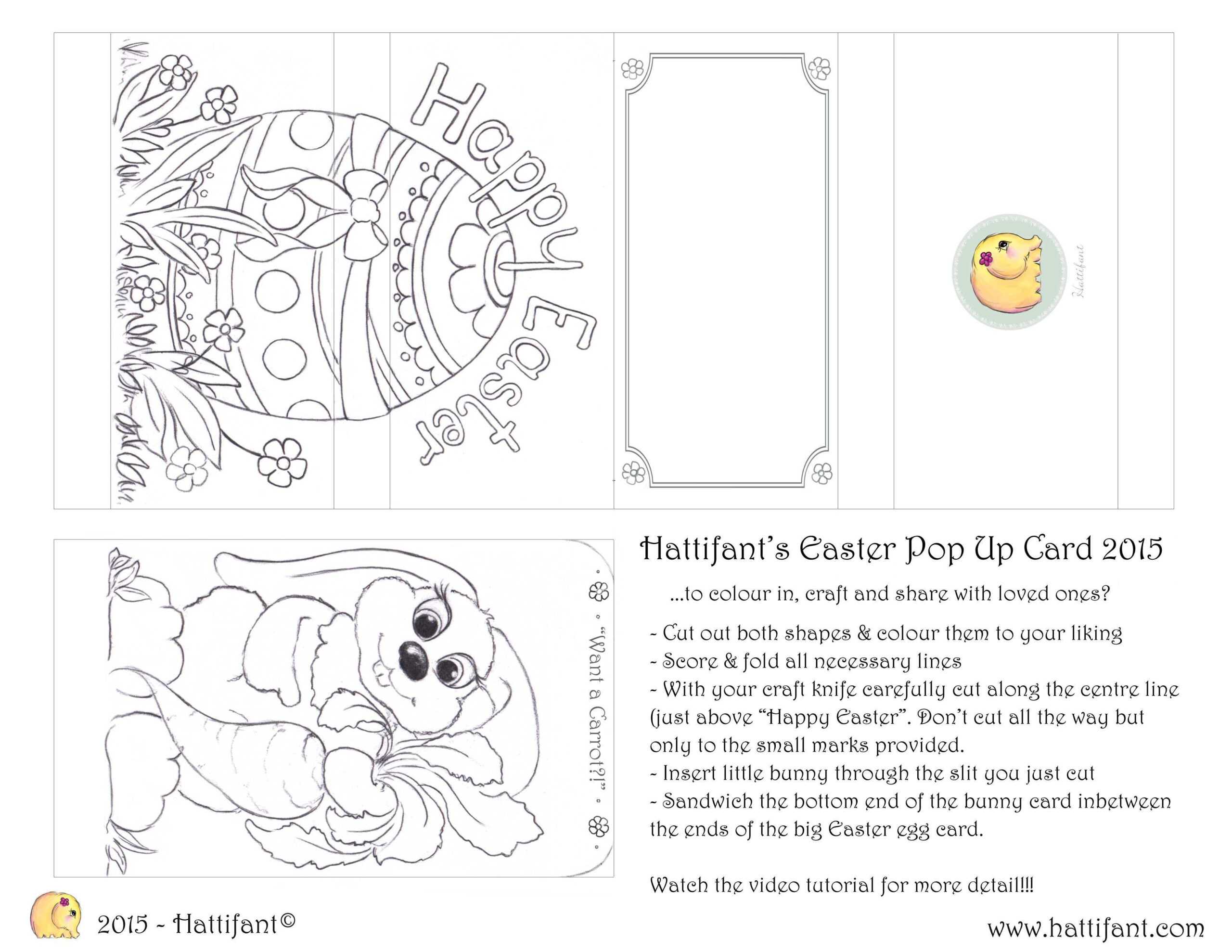 Free Printable Easter Pop Up Card Templates – Cards Design For Printable Pop Up Card Templates Free