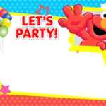 Free Printable Elmo Birthday Invitation Card | Invitations With Elmo Birthday Card Template