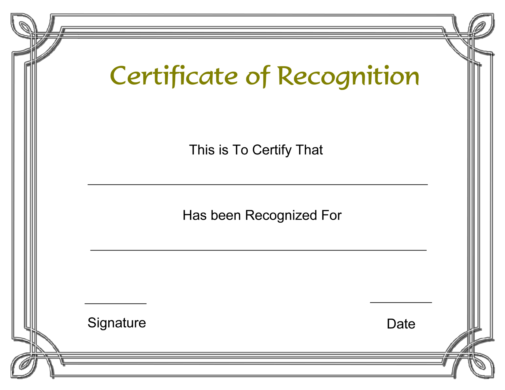 Free Printable Employee Certificate Of Recognition Template With Employee Of The Year Certificate Template Free