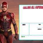 Free Printable Justice League Invitation Template | Drevio Pertaining To Superman Birthday Card Template