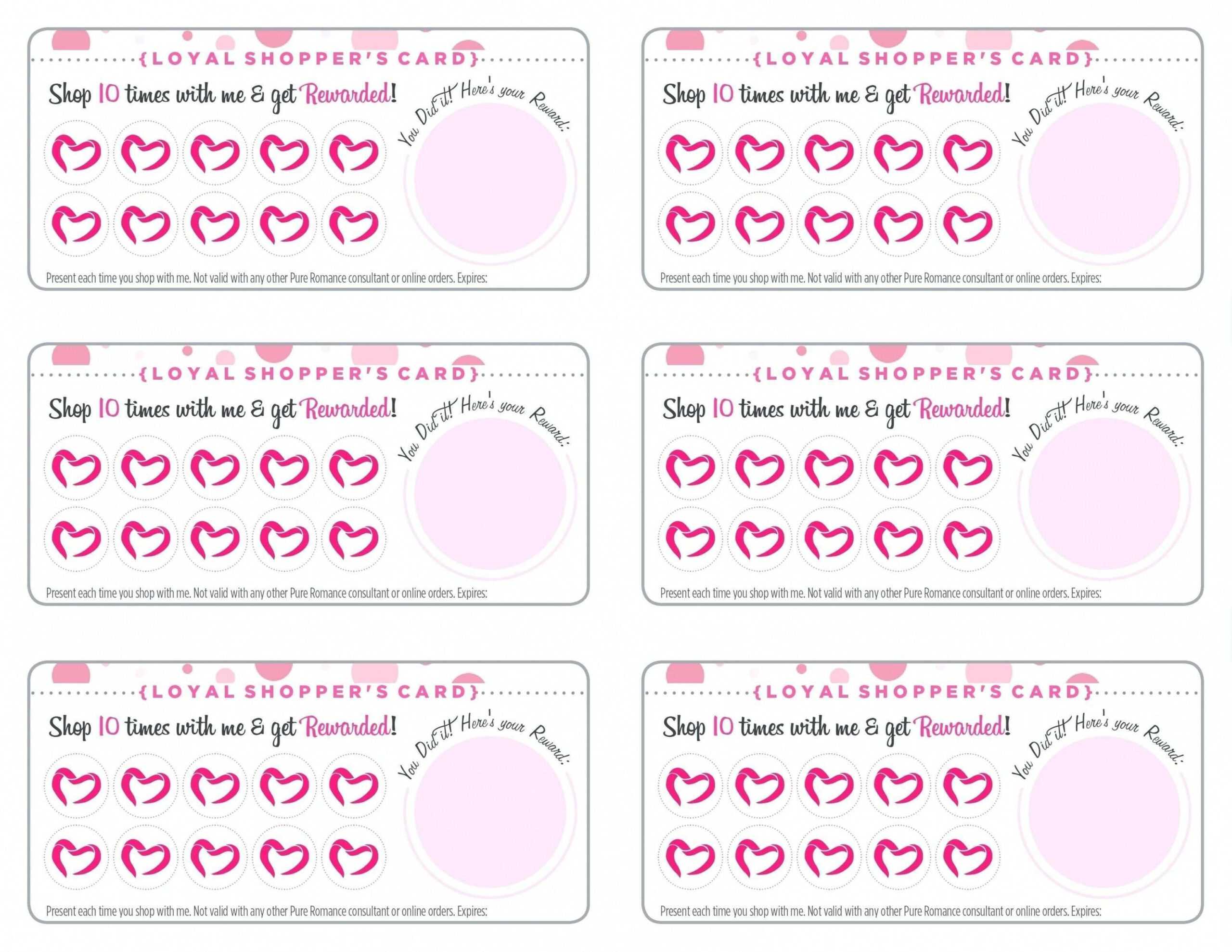 Free Printable Loyalty Card Template – Cards Design Templates With Customer Loyalty Card Template Free