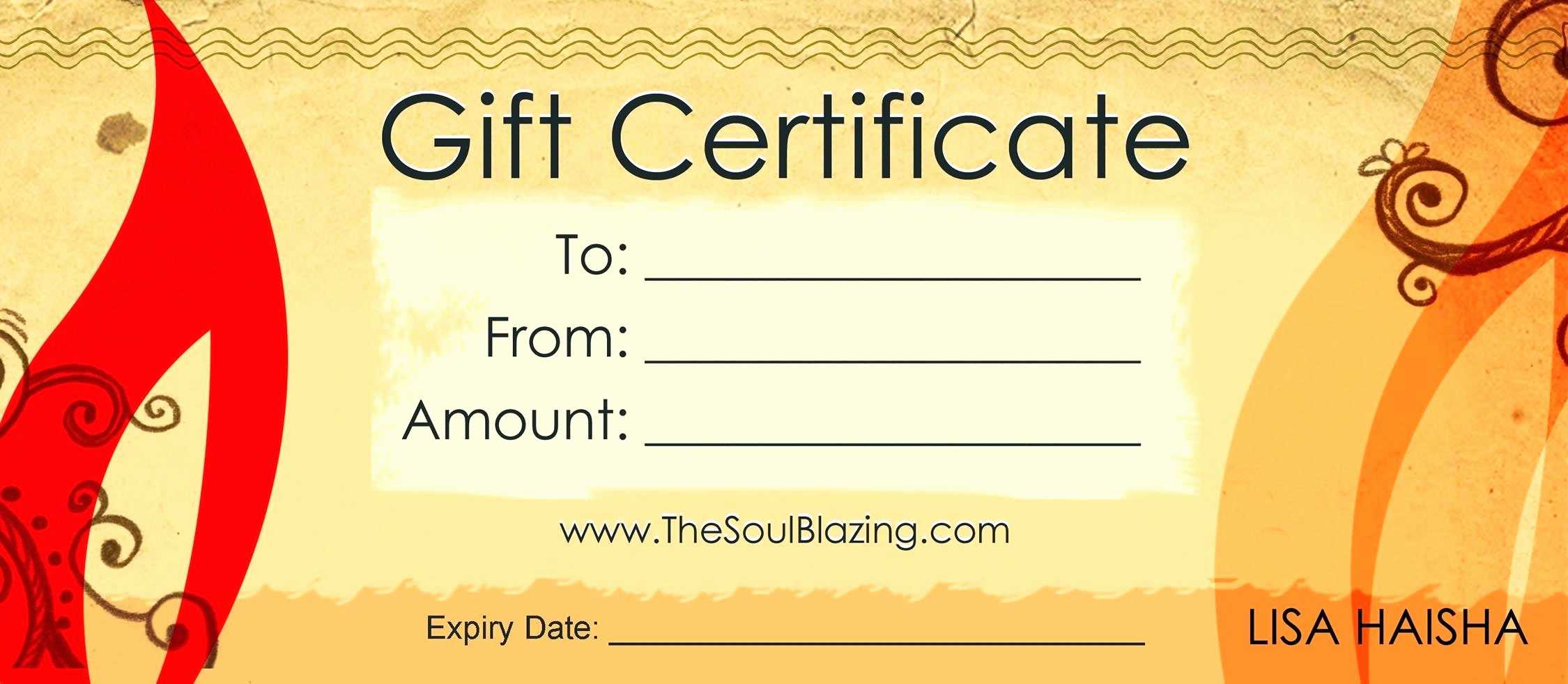 Free Printable Massage Gift Certificate Templates Pertaining To Massage Gift Certificate Template Free Download