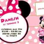 Free Printable Minnie Mouse Pinky Birthday Invitation With Regard To Minnie Mouse Card Templates