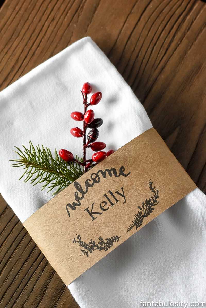 Free Printable Place Cards & Customizable Download For Names! Regarding Christmas Table Place Cards Template