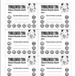 Free Printable Punch Card Template | Handmade | Zblogowani In Reward Punch Card Template