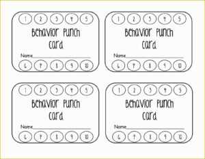 Free Printable Punch Card Template Of 30 Printable Punch inside Reward Punch Card Template