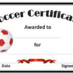 Free Printable Soccer Certificates And Award Templates Inside Soccer Certificate Templates For Word