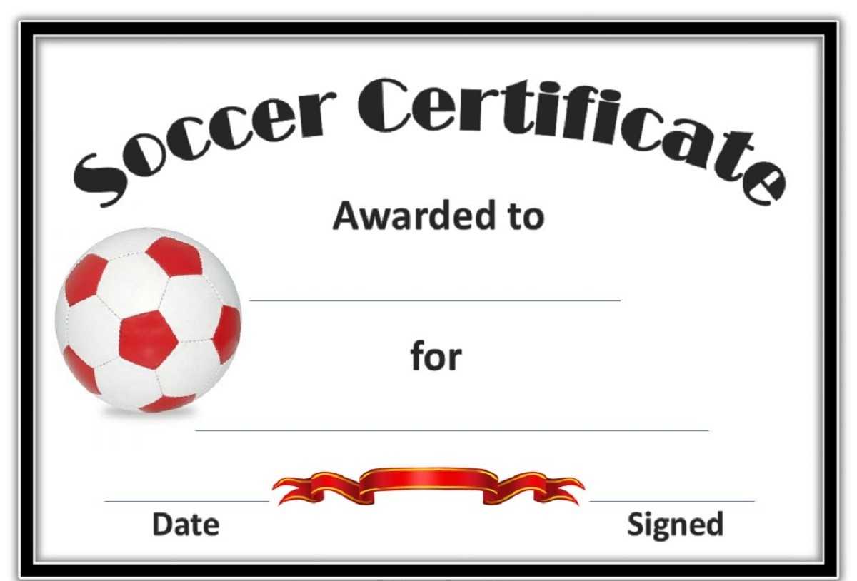 Free Printable Soccer Certificates And Award Templates Inside Soccer Certificate Templates For Word