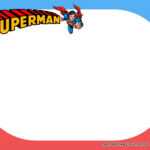 Free Printable) – Superman Birthday Party Kits Template Within Superman Birthday Card Template