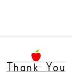 Free Printableend Of The Year Thank You Cards And Tags With Regard To Thank You Card For Teacher Template