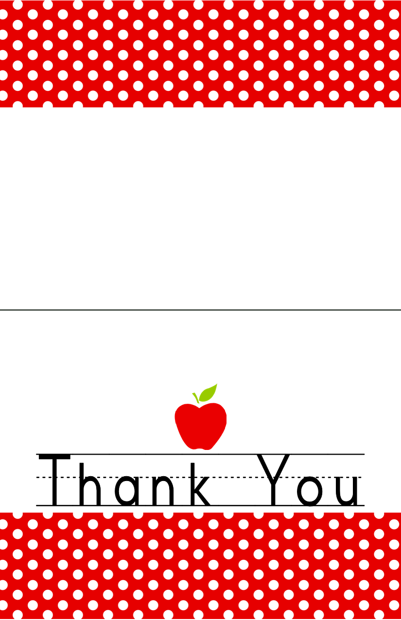 Free Printableend Of The Year Thank You Cards And Tags With Regard To Thank You Card For Teacher Template