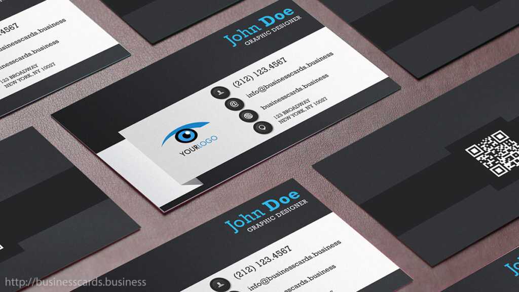 Free Qr Code Business Card Template Business Cards