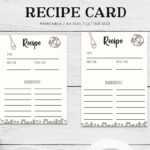 Free Recipe Card Printablefarhan Ahmad On Dribbble With Recipe Card Design Template