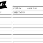 Free Recipe Card Template Printable – Paper Trail Design With Regard To Free Templates For Cards Print