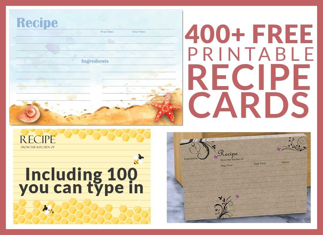 Free Recipe Cards – Cookbook People Within Recipe Card Design Template